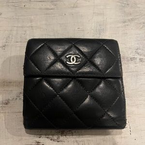 Authentic black Chanel wallet.